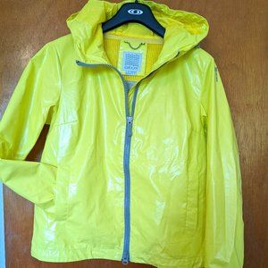 GEOX Yellow Water Resistant Lightweight Hooded Rain Jacket - Women's US Size 2